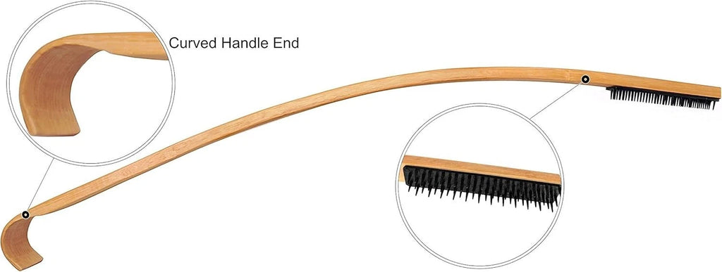 Curved Bamboo Back Scratcher - Artisan Quality for Soothing Scratch Relief