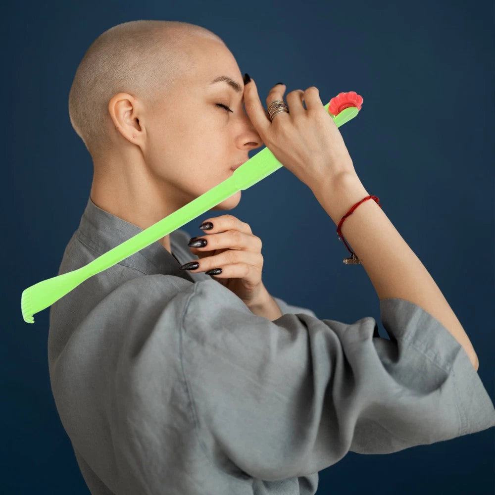 2 Pcs Itch Rake Massager Telescopic Back Scratcher Hand