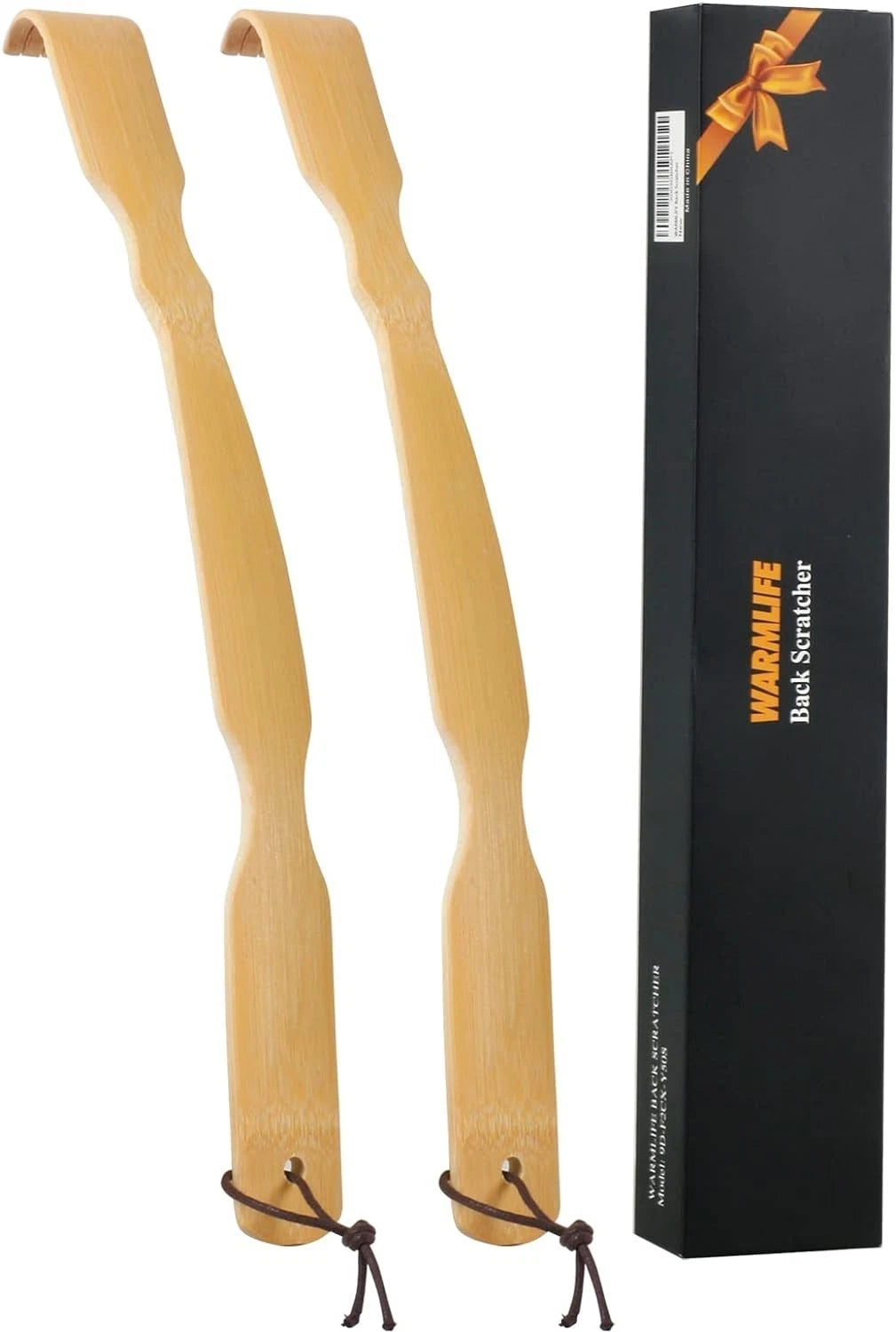 Ergonomic Bamboo Back Scratchers - 2 Pack Gifts for Relaxation & Comfort