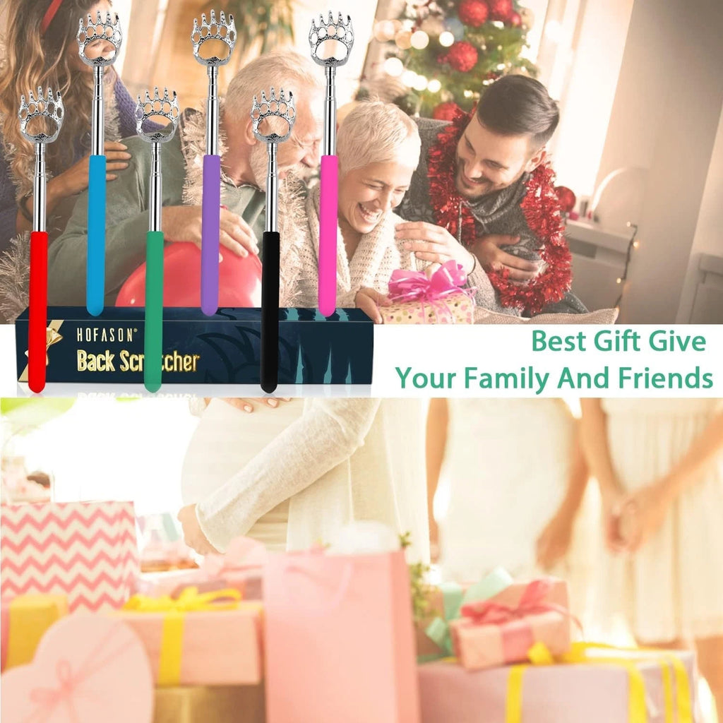 6 Pack Extendable Back Scratchers - Perfect Gifts for Dad & Special Occasions