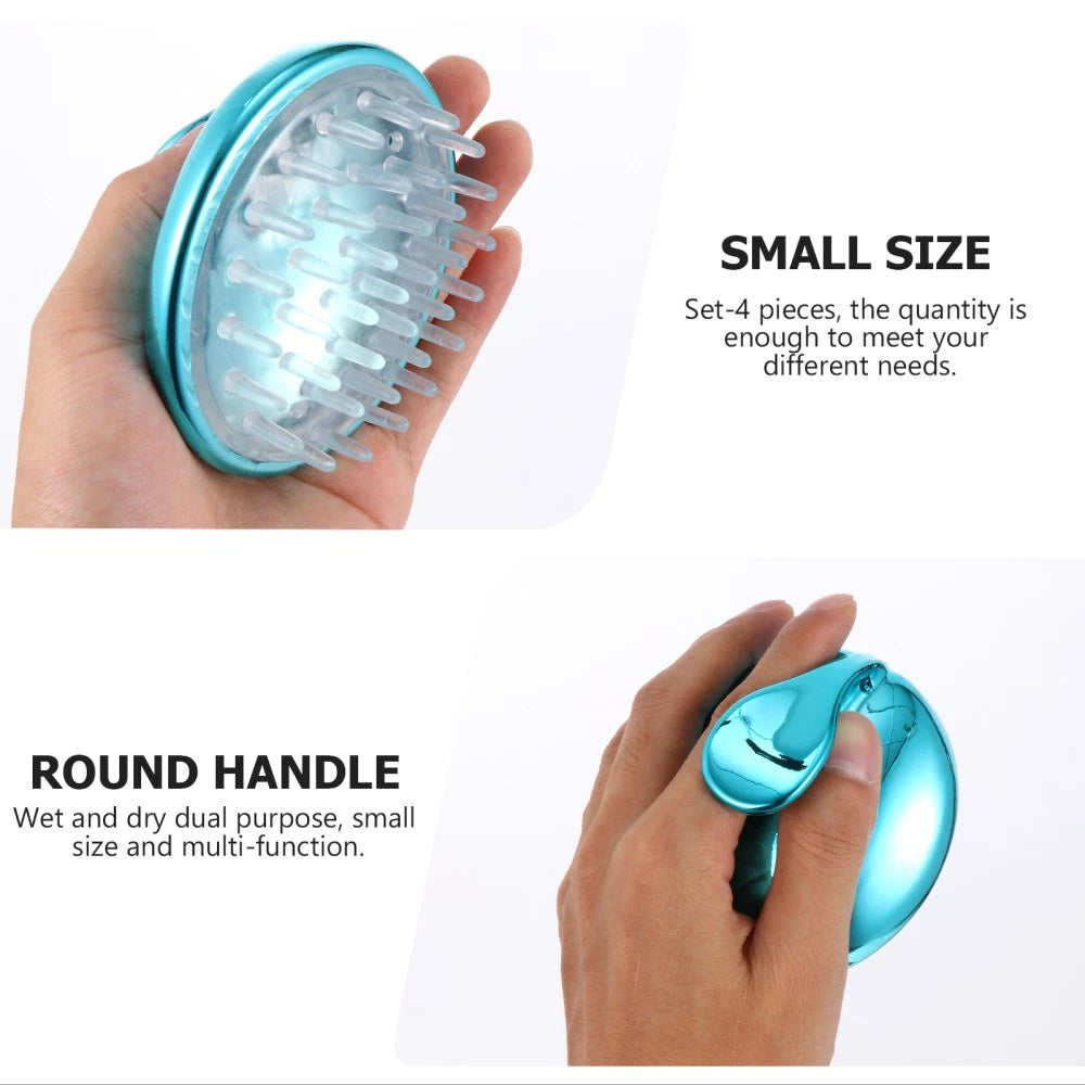 4 Pcs Silicone Anti-itching Head Scratcher Man Hair Washing Massager