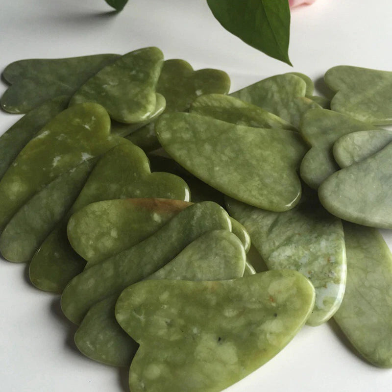 Natural Jade Gua Sha Board Facial Body Massage Chinese Medicine Scraping Tool