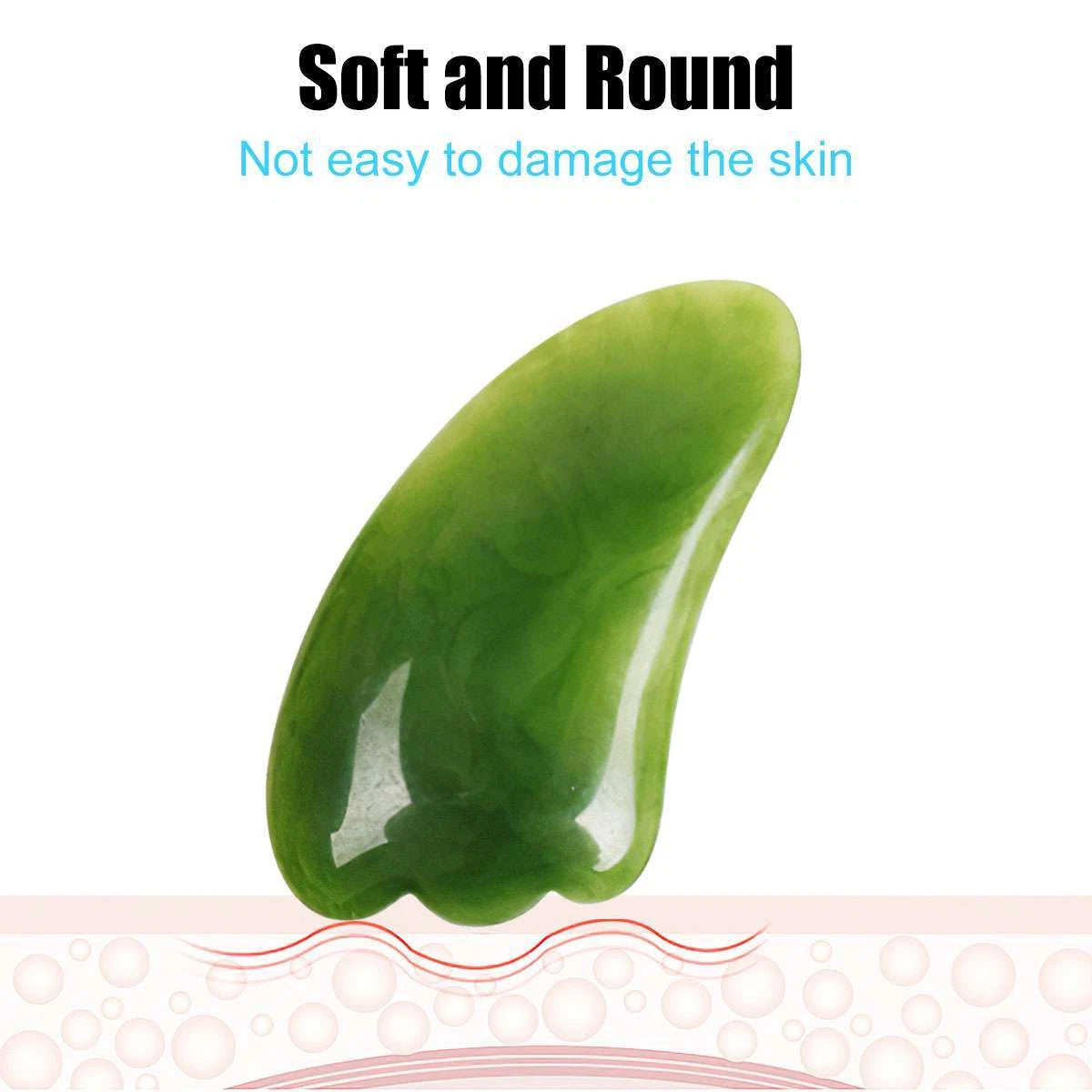 7PCS Jade Gua Sha Board Beauty Facial Roller Set Natural Face Neck Massager Tool