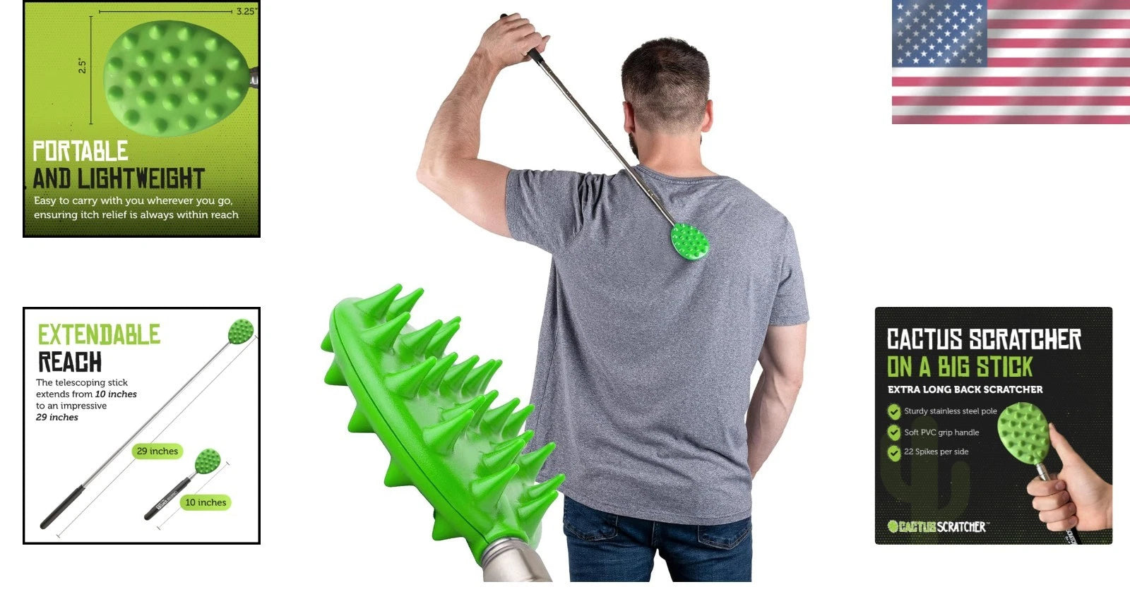 Mother's Day Gift Idea - Extendable Back Scratcher for Men & Women, 29 Inches