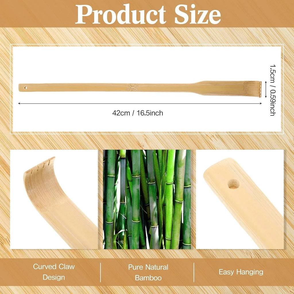 Bamboo Back Scratcher Set of 50 - Unique Handmade Gifts for Easy Itch Relief