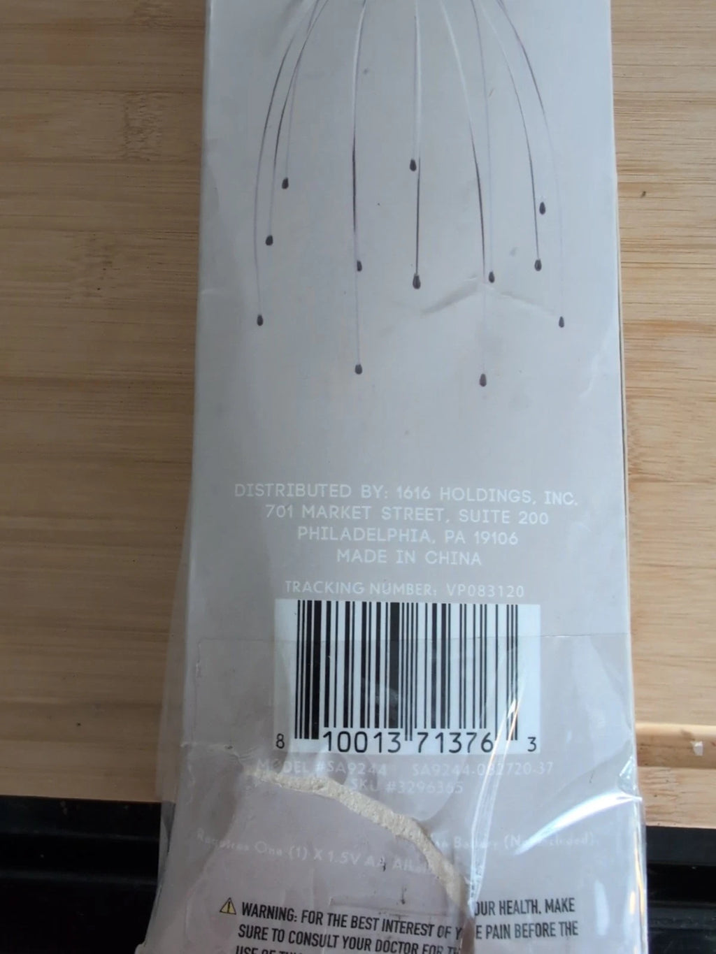 Electric Scalp Massager Portable Head Scratcher Massager Handheld Batteries Open