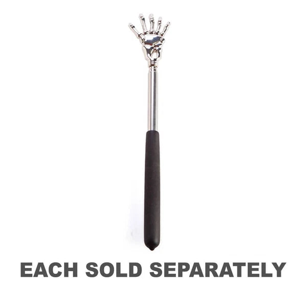 Back Scratcher Backscratcher Back Scratchers Skull Extendable Telescopic Silver