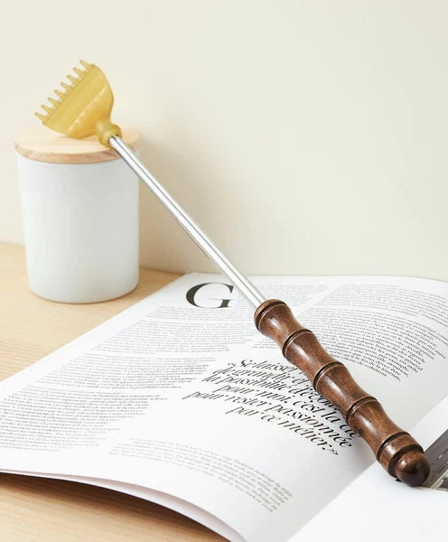 Extendable Buffalo Horn Folding Body Scratcher for Adults/Men/Women