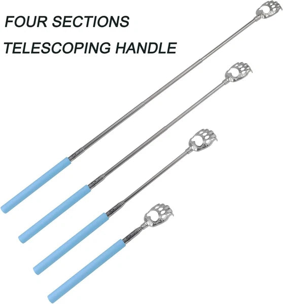 Blue Portable Bear Claw Back Scratcher - Handy Pain Relief & Stress Reliever