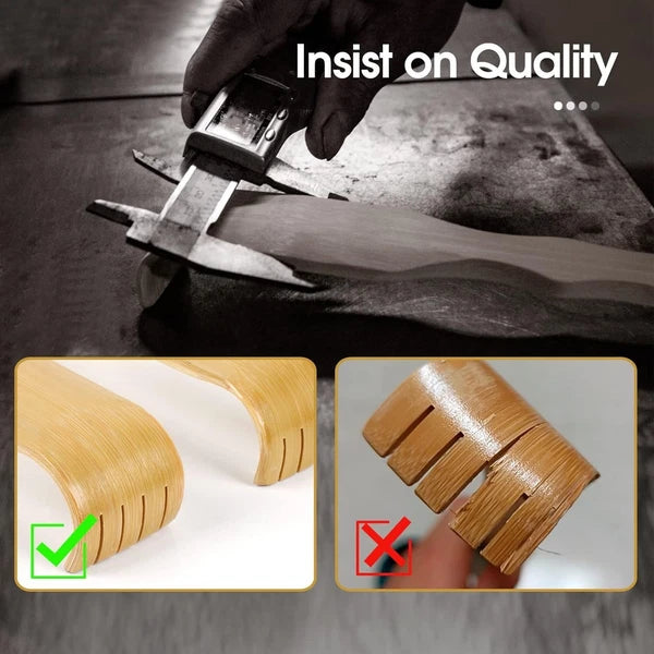 Ergonomic Bamboo Back Scratchers - 2 Pack Gifts for Relaxation & Comfort