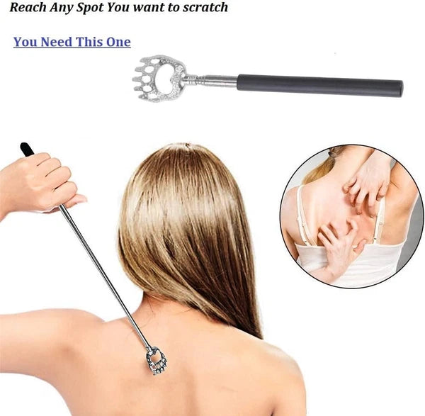 2PCS Back Scratchers, Bear Claw Scratcher Extendable Metal Retractable...