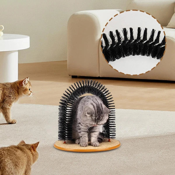 Cat Scratch Arch Kitten Massaging Scratching Scratcher Pet Grooming Play Catnip