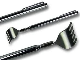 2 x Chrome Plated Telescopic Extendible Back Scratcher, Pen Style