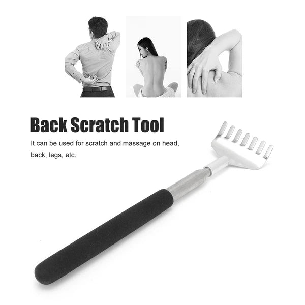 2Pcs Retractable Back Scratcher Portable Stainless Steel Scratching Tool 20‑6 DC