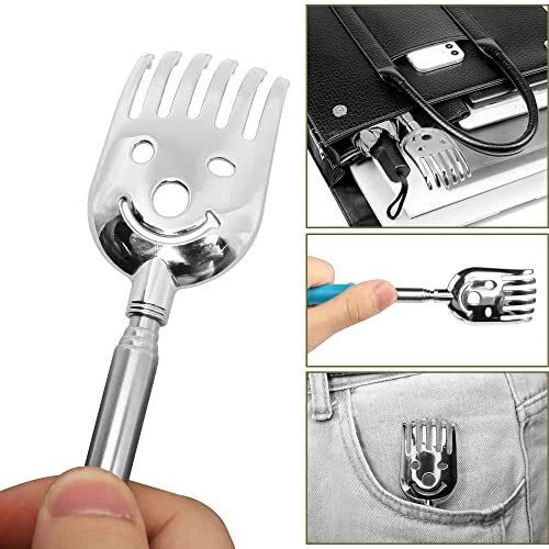 5Pack Telescoping Back Scratcher Extendable Metal Back Scratcher for Itch Relief