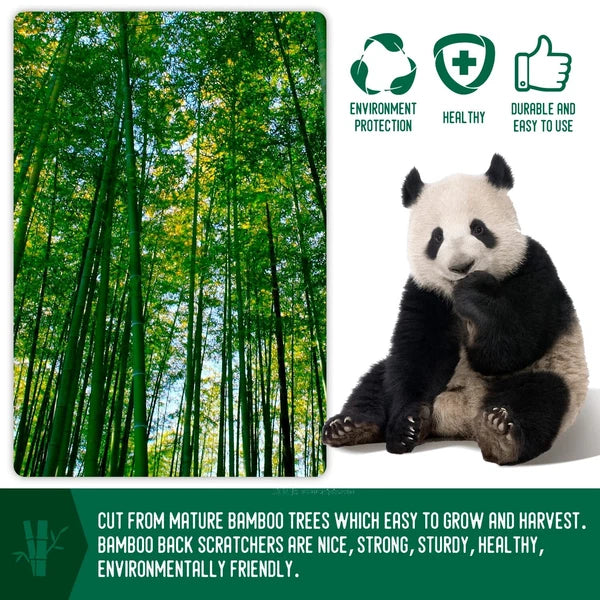 4 Pack Long Bamboo Wood Back Scratcher Provide Instant Relief from Itching