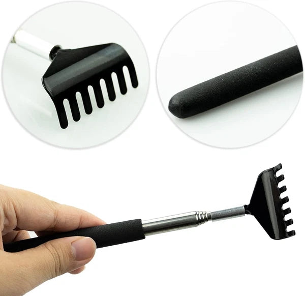 Stainless Steel Telescoping Back Scratcher Massager, Extendable Itch Relief Tool