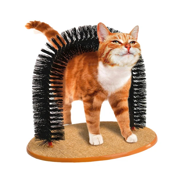 Cat Scratch Arch Kitten Massaging Scratching Scratcher Pet Grooming Play Catnip