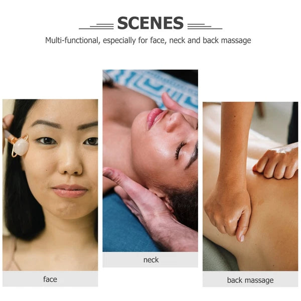 2 Pcs Scraping Massage Stone Shaped Massager Body Scratcher for Women