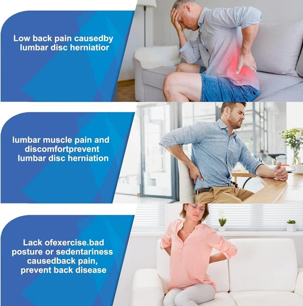 Electric Lumbar Traction Massager Adjustable Vibration Massager Waist Spine