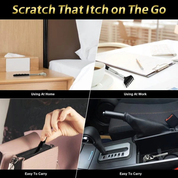 Back Scratcher 3 Pack Different Design Stainless Telescopic scratchers...