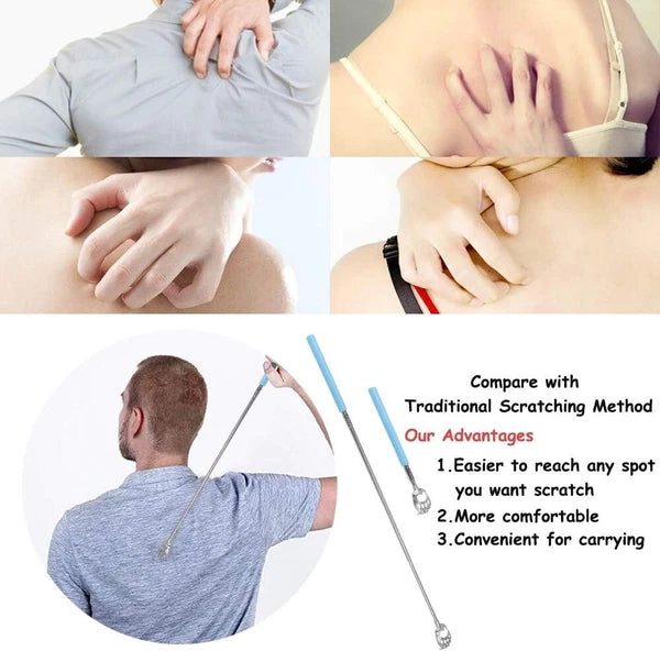 Blue Portable Bear Claw Back Scratcher - Handy Pain Relief & Stress Reliever