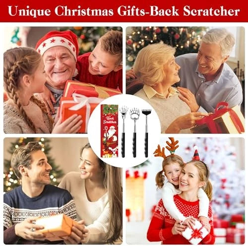 Back Scratcher Extendable Christmas Gifts Stocking Stuffer for Men Women Dad
