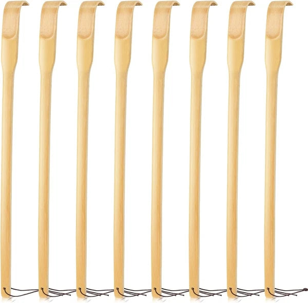 Eco-Friendly 8-Pack Bamboo Back Scratcher Set - Perfect Gift for Father's Day