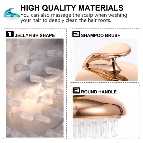 4 Pcs Silicone Anti-itching Head Scratcher Man Hair Washing Massager