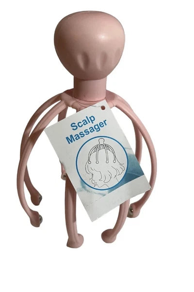 Head Massager/Scratcher, Massaging Scalp Help Relax, Calm Stress, w/ Steel Ball