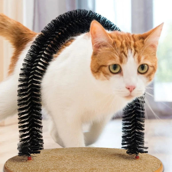Cat Scratch Arch Kitten Massaging Scratching Scratcher Pet Grooming Play Catnip