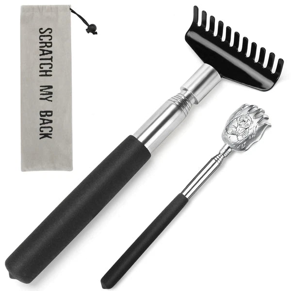 Oversized Back Scratcher Gift Set, 2 Pack Portable Extendable Stainless Steel...