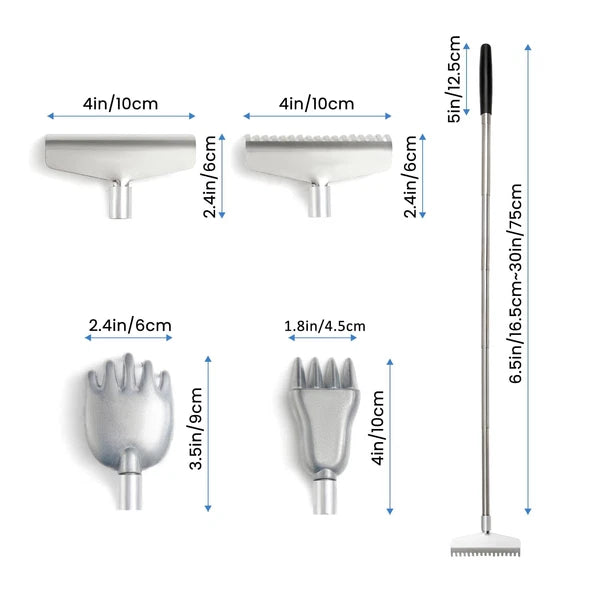 Oversized Back Scratcher Detachable Backscratchers Extendable with Extra Larg...