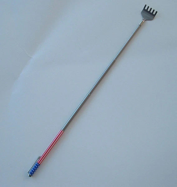 American Flag Telescoping / Telescopic Metal Back Scratcher Clip (MrSales)