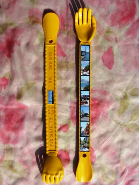 SHOE HORN N BACK SCRATCHER WITH SAN FRANCISCO VIEW PICTURE SOUVENIR GIFT NOT TOY