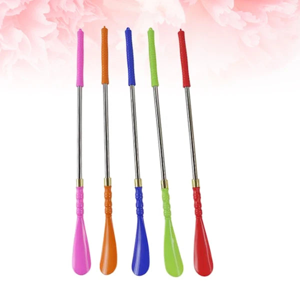 5 Pcs Boot Shoe Horn Metal Shoe Horn Back Scratcher Massager Metal Shoe Lifter