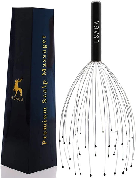 USAGA 36 Fingers Head Massager Scalp Scratcher for Black