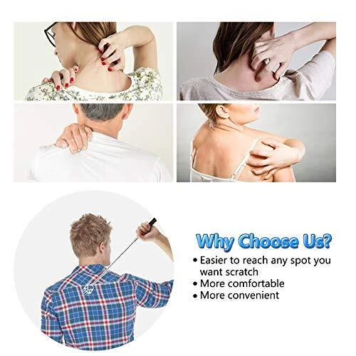 6 Pack Telescoping Back Scratcher Extendable Bear Claw Itch Relief for Back