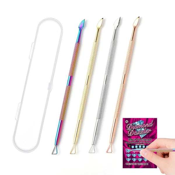 4 Pcs Metal Lotto Scratcher Label Scraper Lottery Ticket Scratcher Tool