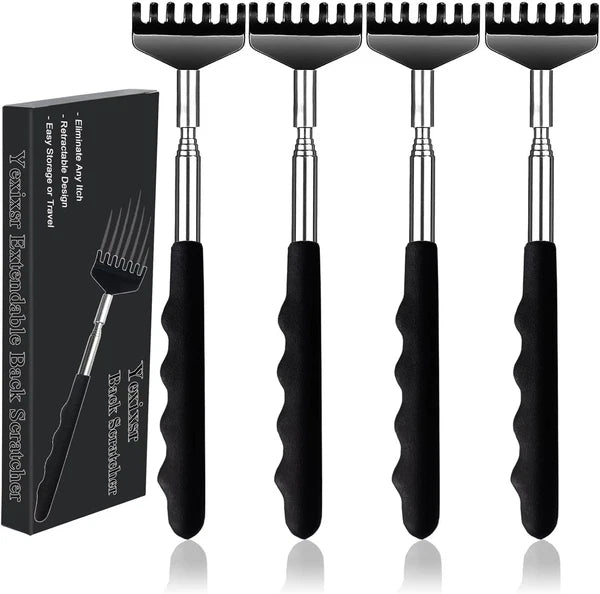 Yexixsr 4 Pack Back Scratcher Extendable Metal Portable 4