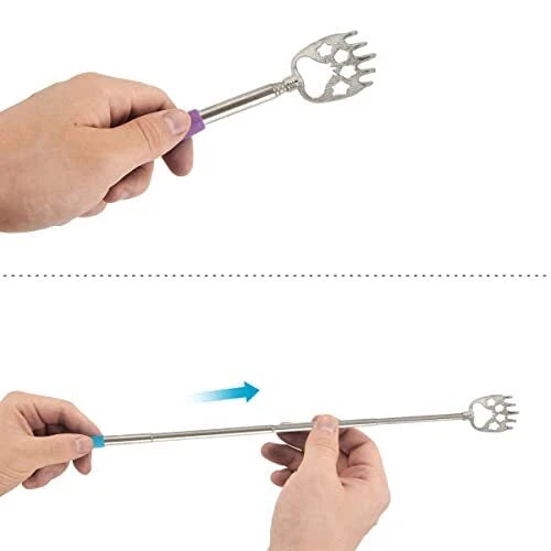 4 Pack Telescoping Back Scratchers Extendable Back Massager for Adults