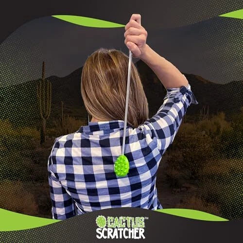 Double Sided Telescoping Back Scratcher Itch Reliever, Extendable Upto 24.5 Inch