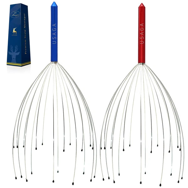 Head Scratcher 20 Fingers Scalp Massager Head Whisk Massager for Head Body St...