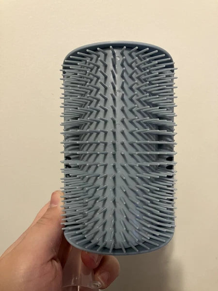 Brand New Blue Cat Self-Groomer Face Scratcher Wall Corner Massage Brush Comb