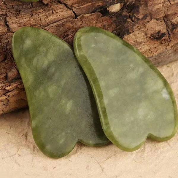 Natural Jade Gua Sha Board Facial Body Massage Chinese Medicine Scraping Tool