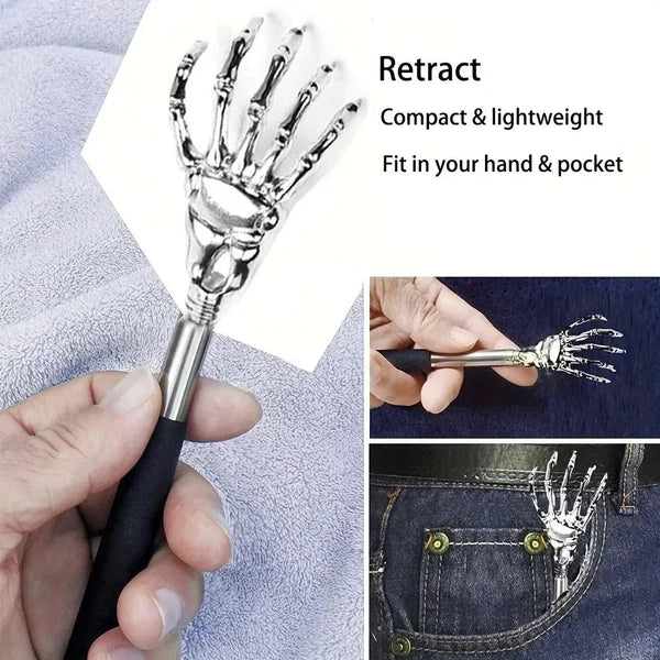 Portable Stainless Steel Telescopic Back Scratcher Extendable Scratcher Back Mas