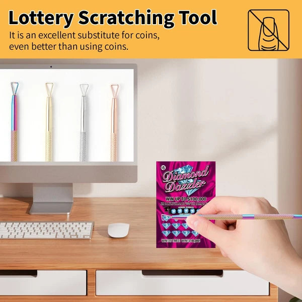 4 Pcs Metal Lotto Scratcher Label Scraper Lottery Ticket Scratcher Tool