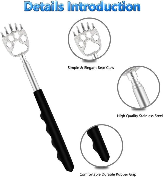 6 Pack portable Expandable Telescoping Back Scratcher