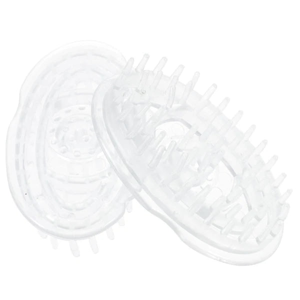 2 Pcs Shampoo Brush Hair Scalp Massager Travel Scratcher Scrubber for