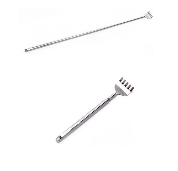 2 Long Stainless Back Scratcher Massager Stick Scratch Itch Aid
